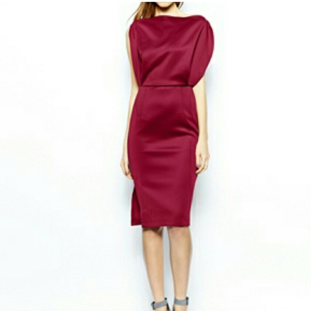Beautiful Cranberry ASOS dress.
